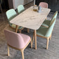 Contemporary Rectangle Dining Table White Sintered Stone Dining Table with 4 Legs Clearhalo ' dining_table' 'Dining Tables & Seating' 'Dining Tables' 'furn' 'furn_dining_table' 'Furniture' 'furniture_dining_table' 'Kitchen & Dining Furniture' 'kitchen&dining_furn' 'kitchen' 'kitchen_dining_table' 3723456