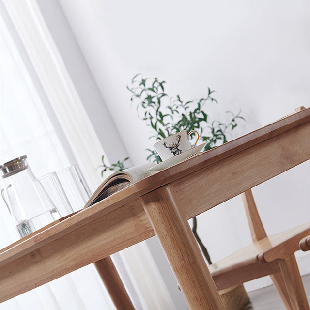 Rectangle Balata Wood Table Modern Dining Table with 4 Legs for Restaurant Clearhalo ' dining_table' 'Dining Tables & Seating' 'Dining Tables' 'furn' 'furn_dining_table' 'Furniture' 'furniture_dining_table' 'Kitchen & Dining Furniture' 'kitchen&dining_furn' 'kitchen' 'kitchen_dining_table' 3723463