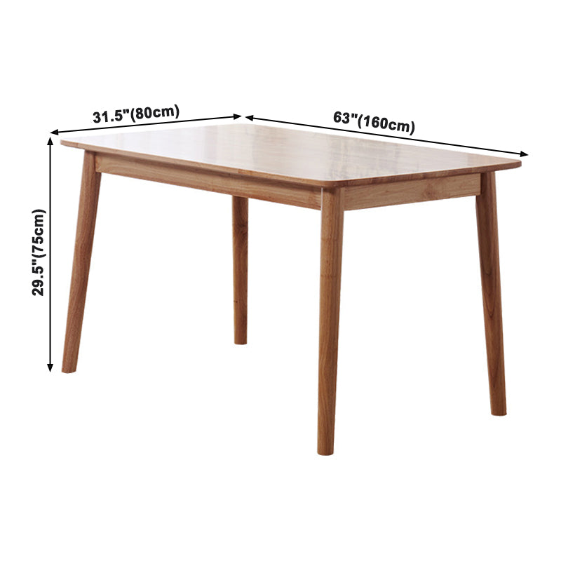 Rectangle Balata Wood Table Modern Dining Table with 4 Legs for Restaurant Clearhalo ' dining_table' 'Dining Tables & Seating' 'Dining Tables' 'furn' 'furn_dining_table' 'Furniture' 'furniture_dining_table' 'Kitchen & Dining Furniture' 'kitchen&dining_furn' 'kitchen' 'kitchen_dining_table' 3723468