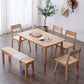 Rectangle Balata Wood Table Modern Dining Table with 4 Legs for Restaurant Clearhalo ' dining_table' 'Dining Tables & Seating' 'Dining Tables' 'furn' 'furn_dining_table' 'Furniture' 'furniture_dining_table' 'Kitchen & Dining Furniture' 'kitchen&dining_furn' 'kitchen' 'kitchen_dining_table' 3723469