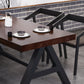 Industrial Solid Wood Dining Table Brown Rectangle Table with Trestle Base for Dinning Room Clearhalo ' dining_table' 'Dining Tables & Seating' 'Dining Tables' 'furn' 'furn_dining_table' 'Furniture' 'furniture_dining_table' 'Kitchen & Dining Furniture' 'kitchen&dining_furn' 'kitchen' 'kitchen_dining_table' 3723476