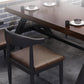 Industrial Solid Wood Dining Table Brown Rectangle Table with Trestle Base for Dinning Room Clearhalo ' dining_table' 'Dining Tables & Seating' 'Dining Tables' 'furn' 'furn_dining_table' 'Furniture' 'furniture_dining_table' 'Kitchen & Dining Furniture' 'kitchen&dining_furn' 'kitchen' 'kitchen_dining_table' 3723477