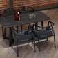 Industrial Style Sintered Stone Dining Table Black Rectangle Table with Sled Base for Dinning Room Clearhalo ' dining_table' 'Dining Tables & Seating' 'Dining Tables' 'furn' 'furn_dining_table' 'Furniture' 'furniture_dining_table' 'Kitchen & Dining Furniture' 'kitchen&dining_furn' 'kitchen' 'kitchen_dining_table' 3723487