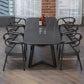 Industrial Style Sintered Stone Dining Table Black Rectangle Table with Sled Base for Dinning Room Clearhalo ' dining_table' 'Dining Tables & Seating' 'Dining Tables' 'furn' 'furn_dining_table' 'Furniture' 'furniture_dining_table' 'Kitchen & Dining Furniture' 'kitchen&dining_furn' 'kitchen' 'kitchen_dining_table' 3723491
