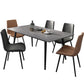 Industrial Style Sintered Stone Dining Table Rectangle Table with 4 Legs for Dinning Room Clearhalo ' dining_table' 'Dining Tables & Seating' 'Dining Tables' 'furn' 'furn_dining_table' 'Furniture' 'furniture_dining_table' 'Kitchen & Dining Furniture' 'kitchen&dining_furn' 'kitchen' 'kitchen_dining_table' 3723499