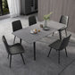 Industrial Style Sintered Stone Dining Table Rectangle Table with 4 Legs for Dinning Room Clearhalo ' dining_table' 'Dining Tables & Seating' 'Dining Tables' 'furn' 'furn_dining_table' 'Furniture' 'furniture_dining_table' 'Kitchen & Dining Furniture' 'kitchen&dining_furn' 'kitchen' 'kitchen_dining_table' 3723503