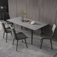 Industrial Style Sintered Stone Dining Table Rectangle Table with 4 Legs for Dinning Room Clearhalo ' dining_table' 'Dining Tables & Seating' 'Dining Tables' 'furn' 'furn_dining_table' 'Furniture' 'furniture_dining_table' 'Kitchen & Dining Furniture' 'kitchen&dining_furn' 'kitchen' 'kitchen_dining_table' 3723504
