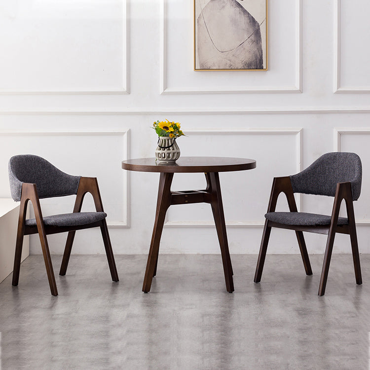 Solid Wood Dining Table Contemporary Style Dining Site Table with 4 Legs Brown Without Chairs Clearhalo ' dining_table' 'Dining Tables & Seating' 'Dining Tables' 'furn' 'furn_dining_table' 'Furniture' 'furniture_dining_table' 'Kitchen & Dining Furniture' 'kitchen&dining_furn' 'kitchen' 'kitchen_dining_table' 3723514