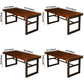 Industrial Style Solid Wood Dining Table Brown Rectangle Table with Trestle Base for Dinning Room Clearhalo ' dining_table' 'Dining Tables & Seating' 'Dining Tables' 'furn' 'furn_dining_table' 'Furniture' 'furniture_dining_table' 'Kitchen & Dining Furniture' 'kitchen&dining_furn' 'kitchen' 'kitchen_dining_table' 3723533