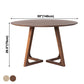 Solid Wood Double Pedestal Dinette Table Simplicity Dining Table Round for Home Clearhalo ' dining_table' 'Dining Tables & Seating' 'Dining Tables' 'furn' 'furn_dining_table' 'Furniture' 'furniture_dining_table' 'Kitchen & Dining Furniture' 'kitchen&dining_furn' 'kitchen' 'kitchen_dining_table' 3723569