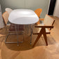 Modern White Sintered Stone Dining Table Oval Shape Standard Dining Table with 4 Legs Base Clearhalo ' dining_table' 'Dining Tables & Seating' 'Dining Tables' 'furn' 'furn_dining_table' 'Furniture' 'furniture_dining_table' 'Kitchen & Dining Furniture' 'kitchen&dining_furn' 'kitchen' 'kitchen_dining_table' 3723572