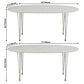 Modern White Sintered Stone Dining Table Oval Shape Standard Dining Table with 4 Legs Base Clearhalo ' dining_table' 'Dining Tables & Seating' 'Dining Tables' 'furn' 'furn_dining_table' 'Furniture' 'furniture_dining_table' 'Kitchen & Dining Furniture' 'kitchen&dining_furn' 'kitchen' 'kitchen_dining_table' 3723581