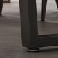 Industrial Style Solid Wood Dining Table Brown Rectangle Table with Sled Base for Dinning Room Clearhalo ' dining_table' 'Dining Tables & Seating' 'Dining Tables' 'furn' 'furn_dining_table' 'Furniture' 'furniture_dining_table' 'Kitchen & Dining Furniture' 'kitchen&dining_furn' 'kitchen' 'kitchen_dining_table' 3723601