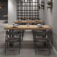 Industrial Style Solid Wood Dining Table Brown Rectangle Table with Sled Base for Dinning Room Clearhalo ' dining_table' 'Dining Tables & Seating' 'Dining Tables' 'furn' 'furn_dining_table' 'Furniture' 'furniture_dining_table' 'Kitchen & Dining Furniture' 'kitchen&dining_furn' 'kitchen' 'kitchen_dining_table' 3723605