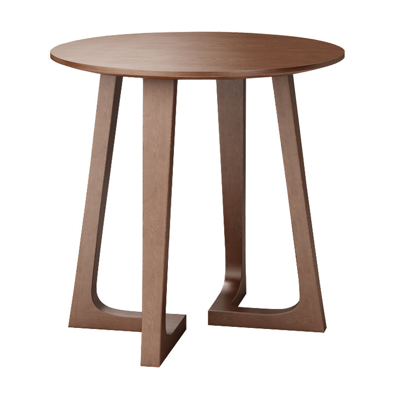 Solid Wood Double Pedestal Table Simplicity Dining Table Round for Kitchen Home Without Chairs Clearhalo ' dining_table' 'Dining Tables & Seating' 'Dining Tables' 'furn' 'furn_dining_table' 'Furniture' 'furniture_dining_table' 'Kitchen & Dining Furniture' 'kitchen&dining_furn' 'kitchen' 'kitchen_dining_table' 3723610