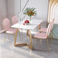 Minimalist Rectangle Shape White Dining Table Sintered Stone Standard Dining Table for Kitchen Clearhalo ' dining_table' 'Dining Tables & Seating' 'Dining Tables' 'furn' 'furn_dining_table' 'Furniture' 'furniture_dining_table' 'Kitchen & Dining Furniture' 'kitchen&dining_furn' 'kitchen' 'kitchen_dining_table' 3723637