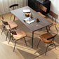 Industrial Style Oak Solid Wood Dining Table Brown Rectangle Table with Metal Base for Home Use Clearhalo ' dining_table' 'Dining Tables & Seating' 'Dining Tables' 'furn' 'furn_dining_table' 'Furniture' 'furniture_dining_table' 'Kitchen & Dining Furniture' 'kitchen&dining_furn' 'kitchen' 'kitchen_dining_table' 3723662