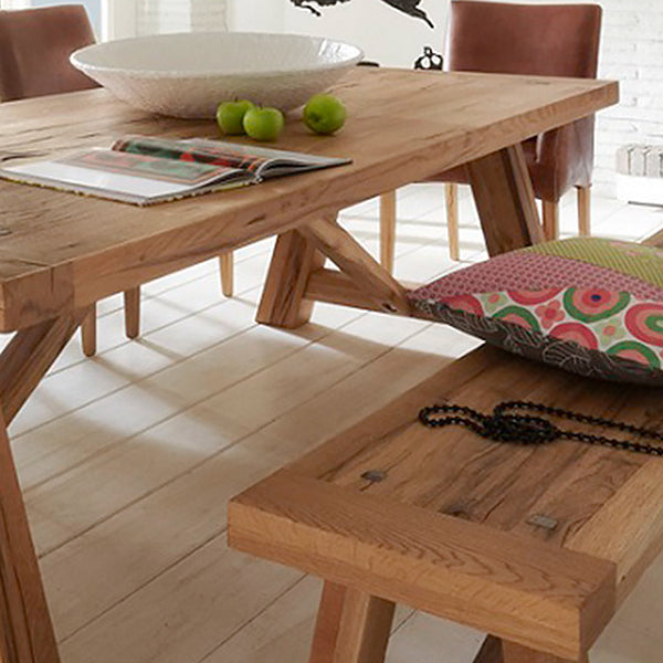 Modern Pine Solid Wood Table Rectangle Dining Table in Nature with Double Pedestal Clearhalo ' dining_table' 'Dining Tables & Seating' 'Dining Tables' 'furn' 'furn_dining_table' 'Furniture' 'furniture_dining_table' 'Kitchen & Dining Furniture' 'kitchen&dining_furn' 'kitchen' 'kitchen_dining_table' 3723670