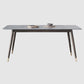 Modern Sintered Stone Top Kitchen Dining Table Rectangle Gray Dining Table with 4 Legs Base Clearhalo ' dining_table' 'Dining Tables & Seating' 'Dining Tables' 'furn' 'furn_dining_table' 'Furniture' 'furniture_dining_table' 'Kitchen & Dining Furniture' 'kitchen&dining_furn' 'kitchen' 'kitchen_dining_table' 3723684