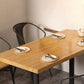 Industrial Solid Wood Dining Table Brown Square Table with Metal Base for Dinning Room Clearhalo ' dining_table' 'Dining Tables & Seating' 'Dining Tables' 'furn' 'furn_dining_table' 'Furniture' 'furniture_dining_table' 'Kitchen & Dining Furniture' 'kitchen&dining_furn' 'kitchen' 'kitchen_dining_table' 3723695