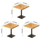 Industrial Solid Wood Dining Table Brown Square Table with Metal Base for Dinning Room Clearhalo ' dining_table' 'Dining Tables & Seating' 'Dining Tables' 'furn' 'furn_dining_table' 'Furniture' 'furniture_dining_table' 'Kitchen & Dining Furniture' 'kitchen&dining_furn' 'kitchen' 'kitchen_dining_table' 3723697