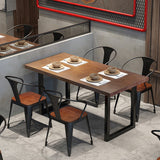 Industrial Dining Room Table Pine Solid Wood Table with Double Pedestal Clearhalo ' dining_table' 'Dining Tables & Seating' 'Dining Tables' 'furn' 'furn_dining_table' 'Furniture' 'furniture_dining_table' 'Kitchen & Dining Furniture' 'kitchen&dining_furn' 'kitchen' 'kitchen_dining_table' 3723698