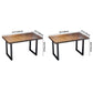 Industrial Dining Room Table Pine Solid Wood Table with Double Pedestal Clearhalo ' dining_table' 'Dining Tables & Seating' 'Dining Tables' 'furn' 'furn_dining_table' 'Furniture' 'furniture_dining_table' 'Kitchen & Dining Furniture' 'kitchen&dining_furn' 'kitchen' 'kitchen_dining_table' 3723707