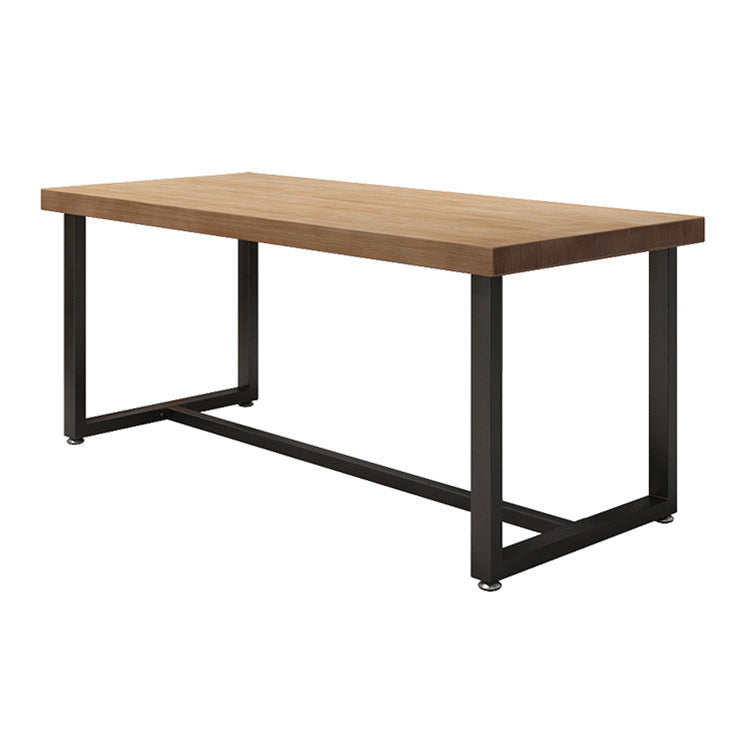 Industrial Dining Table Pine Solid Wood Table with Trestle Base for Dining Room Without Chairs Clearhalo ' dining_table' 'Dining Tables & Seating' 'Dining Tables' 'furn' 'furn_dining_table' 'Furniture' 'furniture_dining_table' 'Kitchen & Dining Furniture' 'kitchen&dining_furn' 'kitchen' 'kitchen_dining_table' 3723745