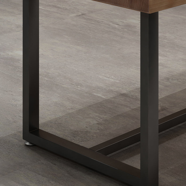 Industrial Dining Table Pine Solid Wood Table with Trestle Base for Dining Room Clearhalo ' dining_table' 'Dining Tables & Seating' 'Dining Tables' 'furn' 'furn_dining_table' 'Furniture' 'furniture_dining_table' 'Kitchen & Dining Furniture' 'kitchen&dining_furn' 'kitchen' 'kitchen_dining_table' 3723747