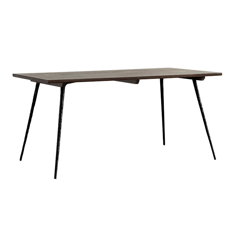 Rectangle Table Dinette Table Industrial Dinner Room Kitchen Table for Indoor Black Without Chairs Clearhalo ' dining_table' 'Dining Tables & Seating' 'Dining Tables' 'furn' 'furn_dining_table' 'Furniture' 'furniture_dining_table' 'Kitchen & Dining Furniture' 'kitchen&dining_furn' 'kitchen' 'kitchen_dining_table' 3723754