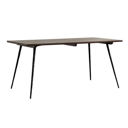 Rectangle Table Dinette Table Industrial Dinner Room Kitchen Table for Indoor Black Without Chairs Clearhalo ' dining_table' 'Dining Tables & Seating' 'Dining Tables' 'furn' 'furn_dining_table' 'Furniture' 'furniture_dining_table' 'Kitchen & Dining Furniture' 'kitchen&dining_furn' 'kitchen' 'kitchen_dining_table' 3723754