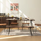 Rectangle Table Dinette Table Industrial Dinner Room Kitchen Table for Indoor Clearhalo ' dining_table' 'Dining Tables & Seating' 'Dining Tables' 'furn' 'furn_dining_table' 'Furniture' 'furniture_dining_table' 'Kitchen & Dining Furniture' 'kitchen&dining_furn' 'kitchen' 'kitchen_dining_table' 3723756