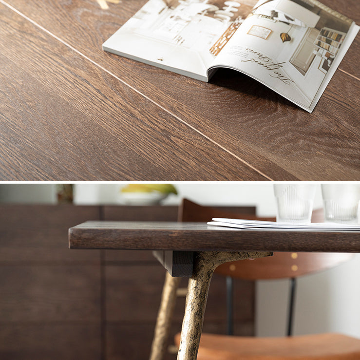 Rectangle Table Dinette Table Industrial Dinner Room Kitchen Table for Indoor Clearhalo ' dining_table' 'Dining Tables & Seating' 'Dining Tables' 'furn' 'furn_dining_table' 'Furniture' 'furniture_dining_table' 'Kitchen & Dining Furniture' 'kitchen&dining_furn' 'kitchen' 'kitchen_dining_table' 3723759