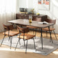 Rectangle Table Dinette Table Industrial Dinner Room Kitchen Table for Indoor Clearhalo ' dining_table' 'Dining Tables & Seating' 'Dining Tables' 'furn' 'furn_dining_table' 'Furniture' 'furniture_dining_table' 'Kitchen & Dining Furniture' 'kitchen&dining_furn' 'kitchen' 'kitchen_dining_table' 3723764