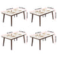 Modern Style Home Sintered Stone Dining Table Rectangle Shape Table with Wood Base Clearhalo ' dining_table' 'Dining Tables & Seating' 'Dining Tables' 'furn' 'furn_dining_table' 'Furniture' 'furniture_dining_table' 'Kitchen & Dining Furniture' 'kitchen&dining_furn' 'kitchen' 'kitchen_dining_table' 3723810