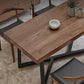 Industrial Solid Wood Dining Table Brown Rectangle Table with Metal Base for Dinning Room Clearhalo ' dining_table' 'Dining Tables & Seating' 'Dining Tables' 'furn' 'furn_dining_table' 'Furniture' 'furniture_dining_table' 'Kitchen & Dining Furniture' 'kitchen&dining_furn' 'kitchen' 'kitchen_dining_table' 3723830