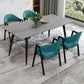Contemporary Style Sintered Stone Rectangle Dining Table 4 Legs Table for Home Clearhalo ' dining_table' 'Dining Tables & Seating' 'Dining Tables' 'furn' 'furn_dining_table' 'Furniture' 'furniture_dining_table' 'Kitchen & Dining Furniture' 'kitchen&dining_furn' 'kitchen' 'kitchen_dining_table' 3723840