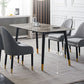 Simplicity Style Home Sintered Stone Dining Table Rectangular Shape Table with 4 Legs Base Clearhalo ' dining_table' 'Dining Tables & Seating' 'Dining Tables' 'furn' 'furn_dining_table' 'Furniture' 'furniture_dining_table' 'Kitchen & Dining Furniture' 'kitchen&dining_furn' 'kitchen' 'kitchen_dining_table' 3723854