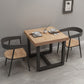 Industrial Style Solid Wood Dining Table Brown Square Table with Trestle Base for Dinning Room Clearhalo ' dining_table' 'Dining Tables & Seating' 'Dining Tables' 'furn' 'furn_dining_table' 'Furniture' 'furniture_dining_table' 'Kitchen & Dining Furniture' 'kitchen&dining_furn' 'kitchen' 'kitchen_dining_table' 3723857