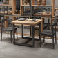 Industrial Style Solid Wood Dining Table Brown Square Table with Trestle Base for Dinning Room Clearhalo ' dining_table' 'Dining Tables & Seating' 'Dining Tables' 'furn' 'furn_dining_table' 'Furniture' 'furniture_dining_table' 'Kitchen & Dining Furniture' 'kitchen&dining_furn' 'kitchen' 'kitchen_dining_table' 3723860