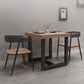 Industrial Style Solid Wood Dining Table Brown Square Table with Trestle Base for Dinning Room Clearhalo ' dining_table' 'Dining Tables & Seating' 'Dining Tables' 'furn' 'furn_dining_table' 'Furniture' 'furniture_dining_table' 'Kitchen & Dining Furniture' 'kitchen&dining_furn' 'kitchen' 'kitchen_dining_table' 3723867