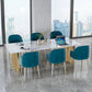 Rectangle Luxury Dining Table White Tone Fixed Table with Sintered Stone Clearhalo ' dining_table' 'Dining Tables & Seating' 'Dining Tables' 'furn' 'furn_dining_table' 'Furniture' 'furniture_dining_table' 'Kitchen & Dining Furniture' 'kitchen&dining_furn' 'kitchen' 'kitchen_dining_table' 3723908