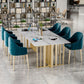Rectangle Luxury Dining Table White Tone Fixed Table with Sintered Stone Clearhalo ' dining_table' 'Dining Tables & Seating' 'Dining Tables' 'furn' 'furn_dining_table' 'Furniture' 'furniture_dining_table' 'Kitchen & Dining Furniture' 'kitchen&dining_furn' 'kitchen' 'kitchen_dining_table' 3723912