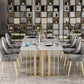 Rectangle Luxury Dining Table White Tone Fixed Table with Sintered Stone Clearhalo ' dining_table' 'Dining Tables & Seating' 'Dining Tables' 'furn' 'furn_dining_table' 'Furniture' 'furniture_dining_table' 'Kitchen & Dining Furniture' 'kitchen&dining_furn' 'kitchen' 'kitchen_dining_table' 3723917