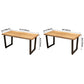 Industrial Solid Wood Dining Table Rectangle Table with Sled Base for Dinning Room Clearhalo ' dining_table' 'Dining Tables & Seating' 'Dining Tables' 'furn' 'furn_dining_table' 'Furniture' 'furniture_dining_table' 'Kitchen & Dining Furniture' 'kitchen&dining_furn' 'kitchen' 'kitchen_dining_table' 3723923