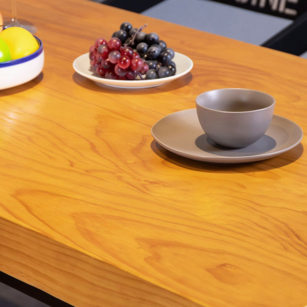 Industrial Solid Wood Dining Table Brown Square Table with Pedestal Base for Dinning Room Clearhalo ' dining_table' 'Dining Tables & Seating' 'Dining Tables' 'furn' 'furn_dining_table' 'Furniture' 'furniture_dining_table' 'Kitchen & Dining Furniture' 'kitchen&dining_furn' 'kitchen' 'kitchen_dining_table' 3723929