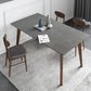 Contemporary Gray Sintered Stone Dining Table Rectangle Shape Standard Dining Table for Kitchen Clearhalo ' dining_table' 'Dining Tables & Seating' 'Dining Tables' 'furn' 'furn_dining_table' 'Furniture' 'furniture_dining_table' 'Kitchen & Dining Furniture' 'kitchen&dining_furn' 'kitchen' 'kitchen_dining_table' 3723975
