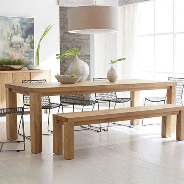 Pine Wooden Rectangle Table Modern Dining Table with 4 Legs for Restaurant Clearhalo ' dining_table' 'Dining Tables & Seating' 'Dining Tables' 'furn' 'furn_dining_table' 'Furniture' 'furniture_dining_table' 'Kitchen & Dining Furniture' 'kitchen&dining_furn' 'kitchen' 'kitchen_dining_table' 3723992