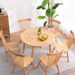Rubberwood Solid Wood Dining Table Contemporary Style Dining Site Table with 4 Legs Clearhalo ' dining_table' 'Dining Tables & Seating' 'Dining Tables' 'furn' 'furn_dining_table' 'Furniture' 'furniture_dining_table' 'Kitchen & Dining Furniture' 'kitchen&dining_furn' 'kitchen' 'kitchen_dining_table' 3724001