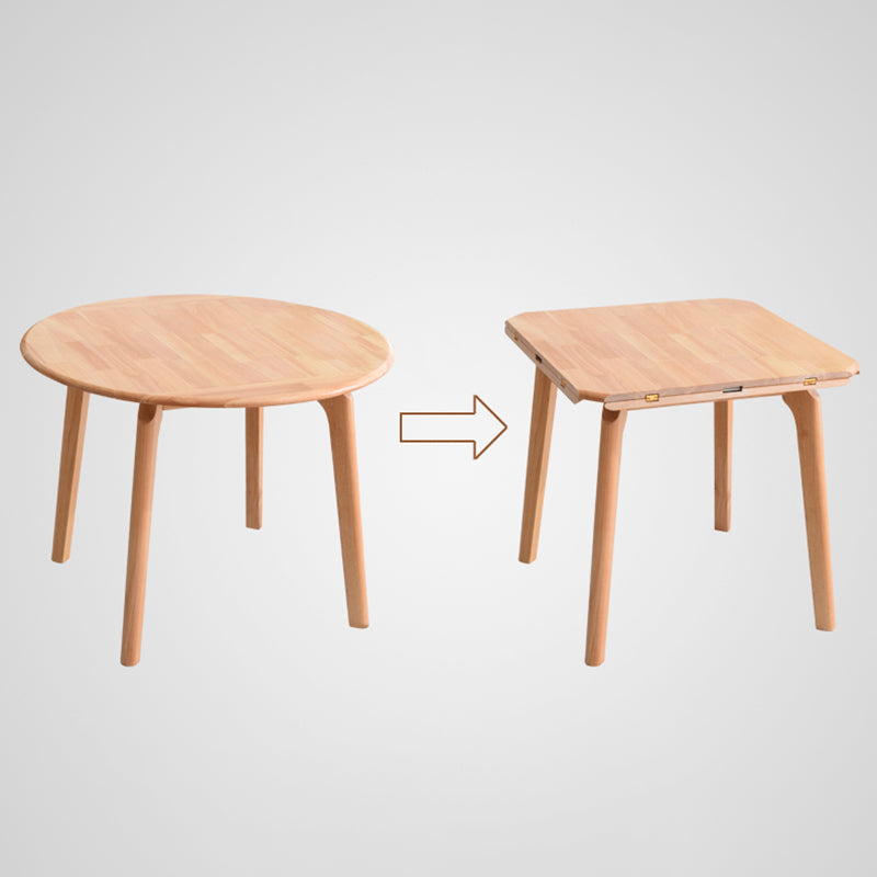 Rubberwood Solid Wood Dining Table Contemporary Style Dining Site Table with 4 Legs Clearhalo ' dining_table' 'Dining Tables & Seating' 'Dining Tables' 'furn' 'furn_dining_table' 'Furniture' 'furniture_dining_table' 'Kitchen & Dining Furniture' 'kitchen&dining_furn' 'kitchen' 'kitchen_dining_table' 3724004